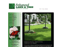 Tablet Screenshot of enhancedlawnandtree.com